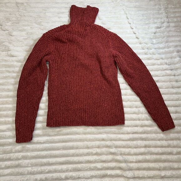 Eddie Bauer Womens Orange Turtleneck  Sweater Size Large - Picture 7 of 7